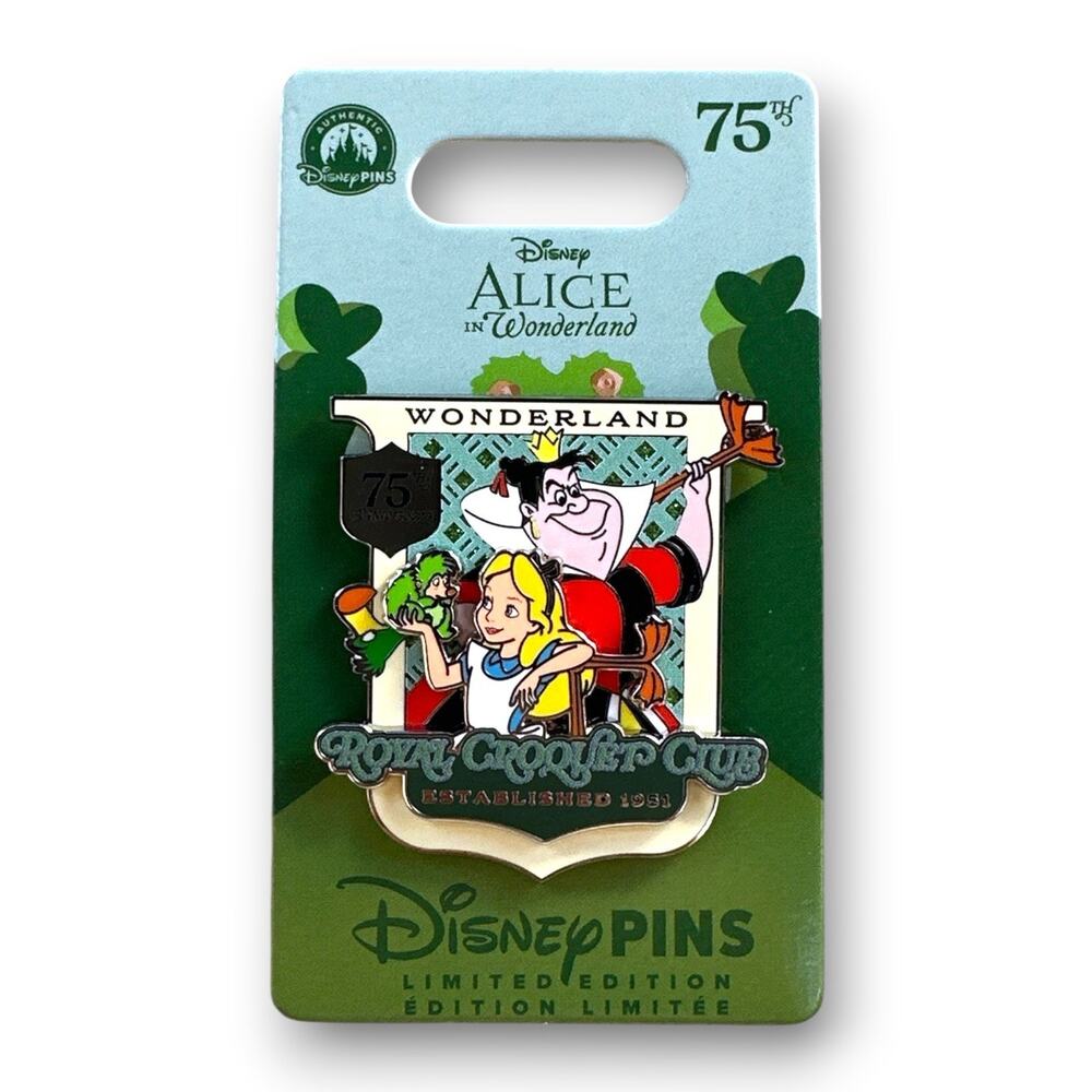 2026 Disney Alice In Wonderland 75th Anniv Queen of Hearts Royal Croquet Pin LE